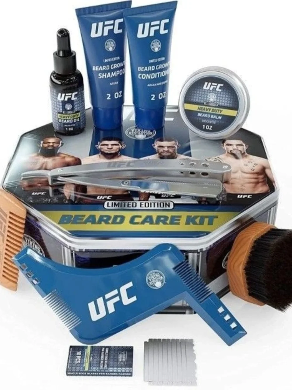 UFC Limited Edition Beard Care Kit - Black & Gold